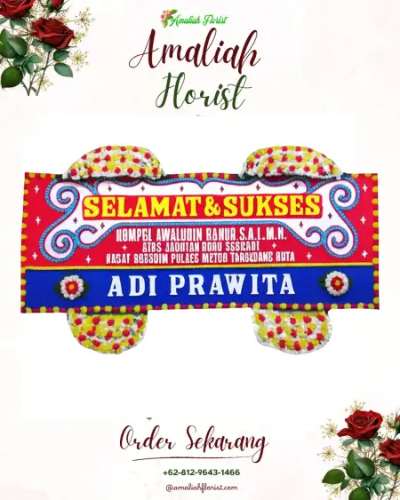 Papan Bunga Ucapan Selamat Muara Papalik